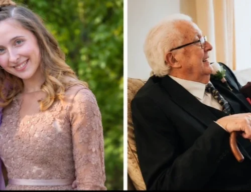 Olivia and Mason honour their Grandad